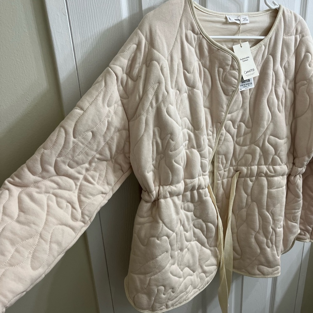 NWT Mango Oversized Quilted Jacket / Shacket - Picture 2 of 7